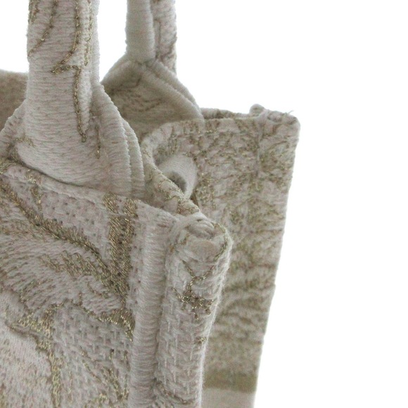 Dior Book Tote Mini Phone Bag Ivory Gold - Picture 12 of 14